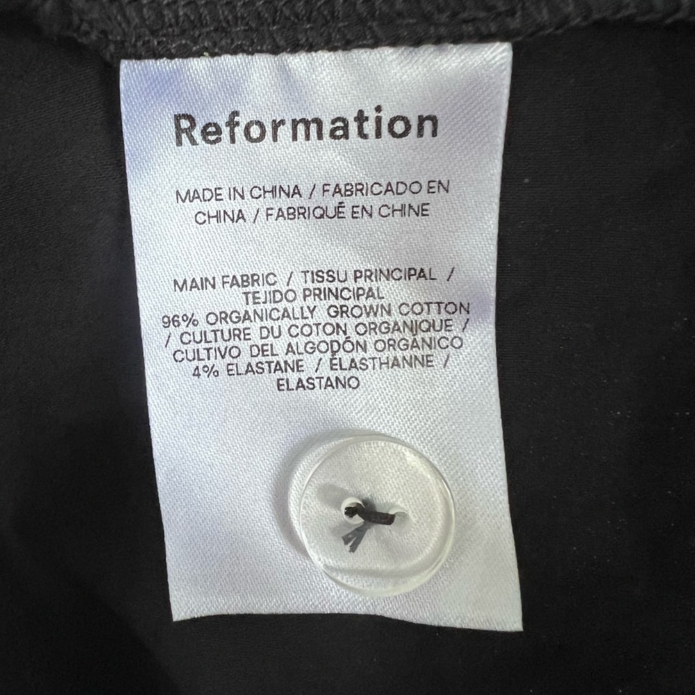 Reformation Black Mika Fit & Flare Midi Dress Womens Size 10 - Picture 11 of 11